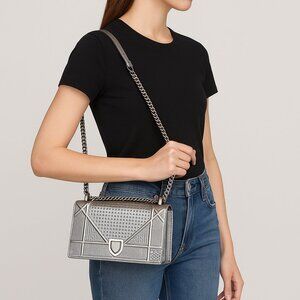 Christian Dior Medium Microcannage Diorama Bag